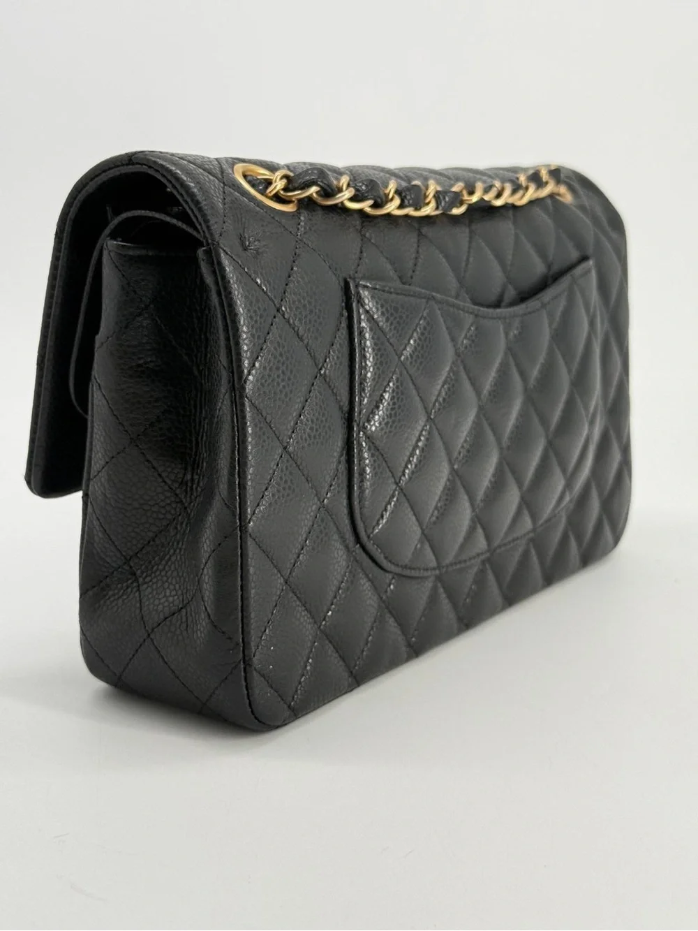 Chanel Medium Classic Double Flap Caviar Leather Bag